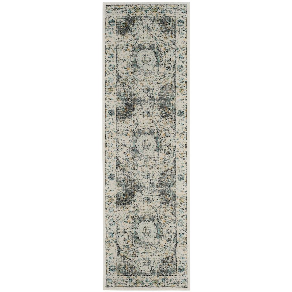EVOKE, GREY / GOLD, 2'-2" X 11', Area Rug, EVK220B-211