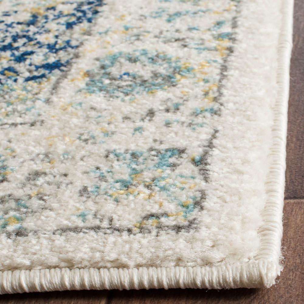 EVOKE, IVORY / BLUE, 2'-2" X 11', Area Rug, EVK220C-211