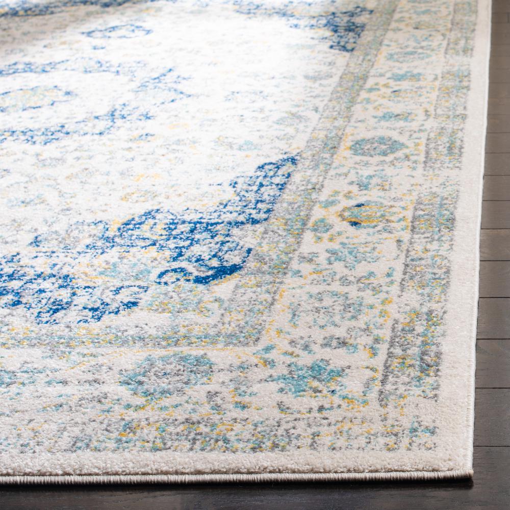 EVOKE, IVORY / BLUE, 12' X 18', Area Rug, EVK220C-1218