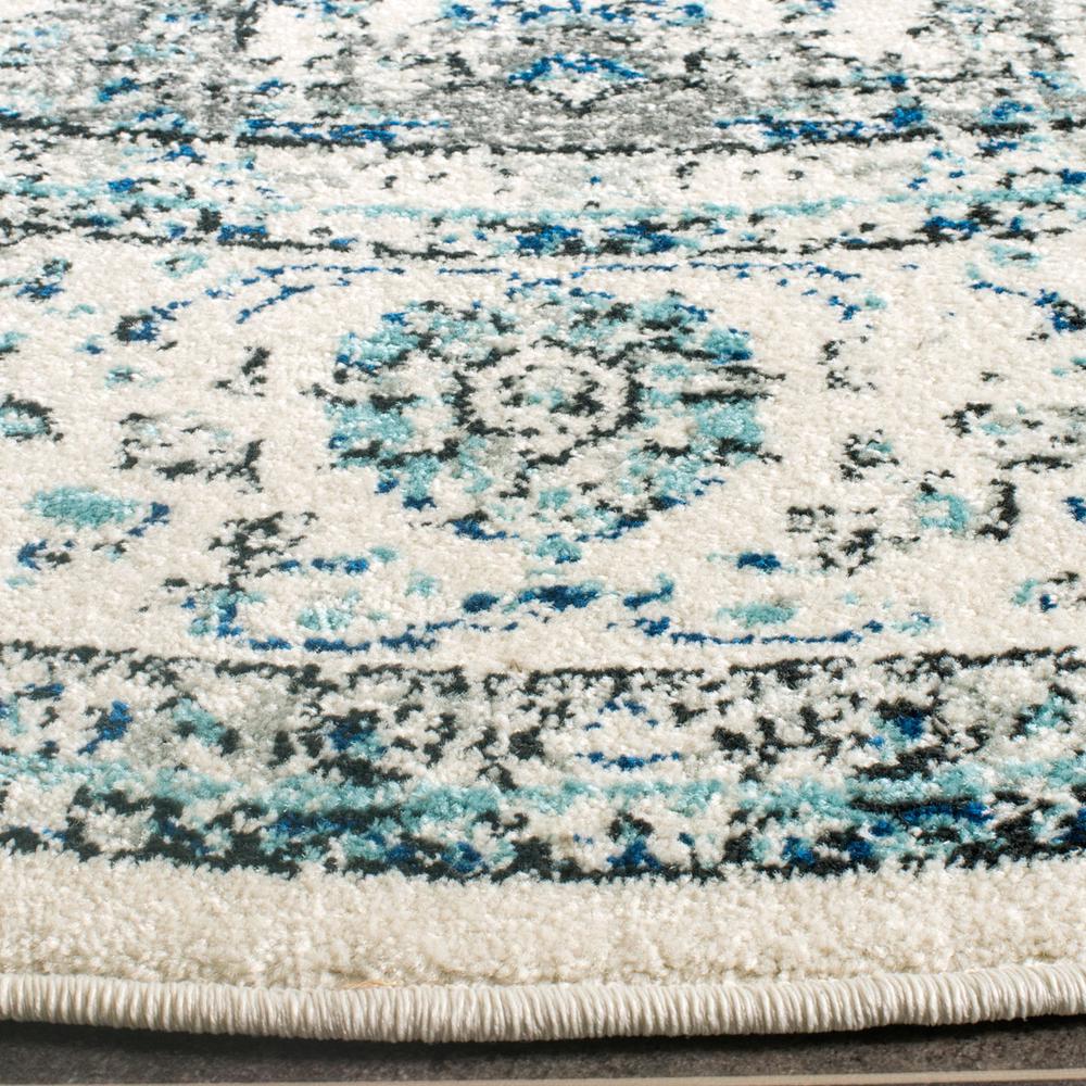 EVOKE, IVORY / GREY, 11' X 11' Round, Area Rug