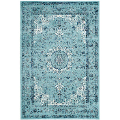 EVOKE, LIGHT BLUE / LIGHT BLUE, 4' X 6', Area Rug