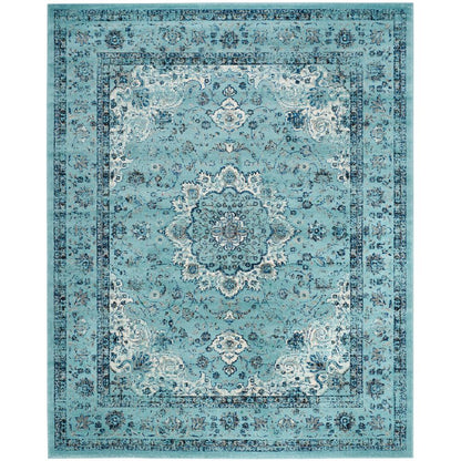 EVOKE, LIGHT BLUE / LIGHT BLUE, 6'-7" X 9', Area Rug
