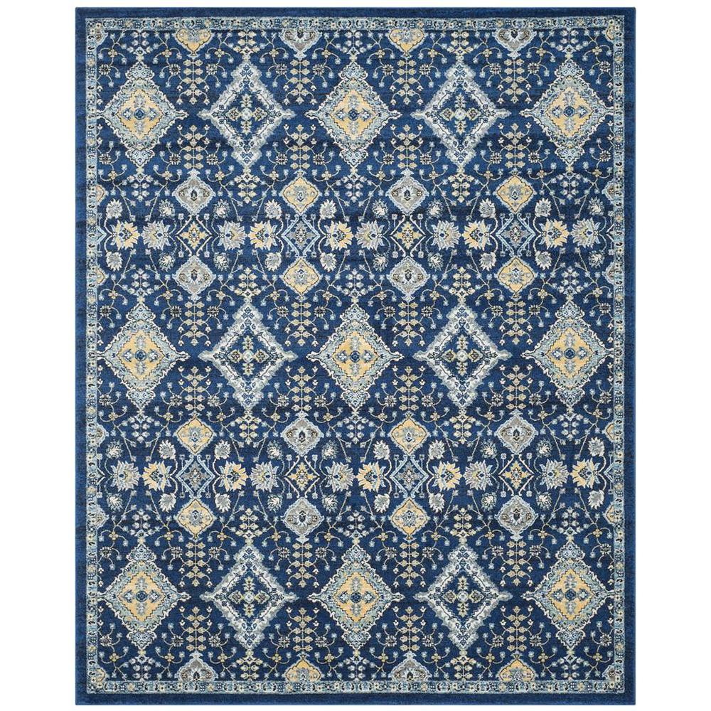 EVOKE, ROYAL / IVORY, 8' X 10', Area Rug, EVK224A-8