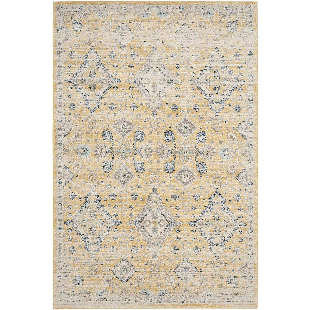 EVOKE, GOLD / IVORY, 10' X 14', Area Rug, EVK224B-10
