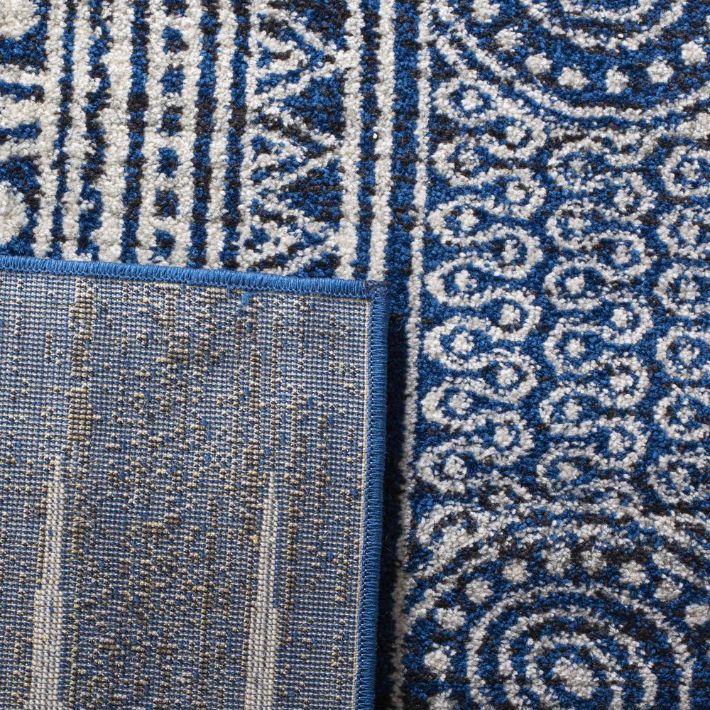 EVOKE, ROYAL / IVORY, 5'-1" X 7'-6", Area Rug, EVK226A-5