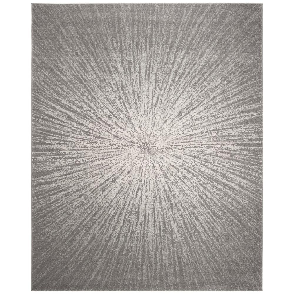 EVOKE, DARK GREY / IVORY, 8' X 10', Area Rug