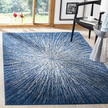 EVOKE, NAVY / IVORY, 4' X 6', Area Rug, EVK228N-4