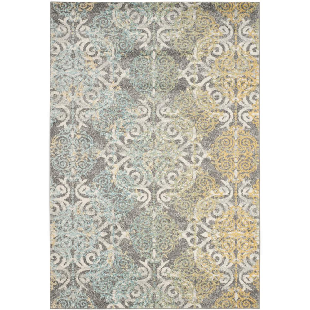 EVOKE, GREY / IVORY, 10' X 14', Area Rug, EVK230D-10