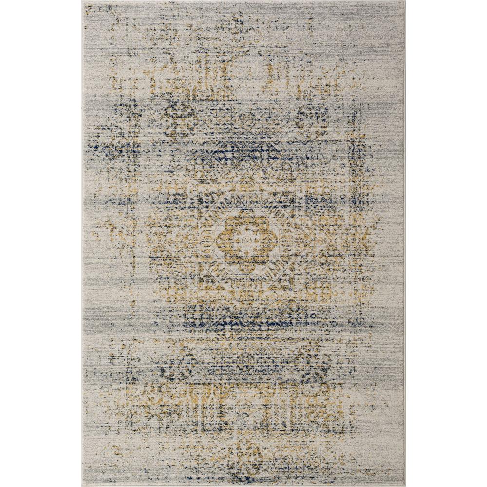 EVOKE, IVORY / BLUE, 10' X 14', Area Rug, EVK232C-10
