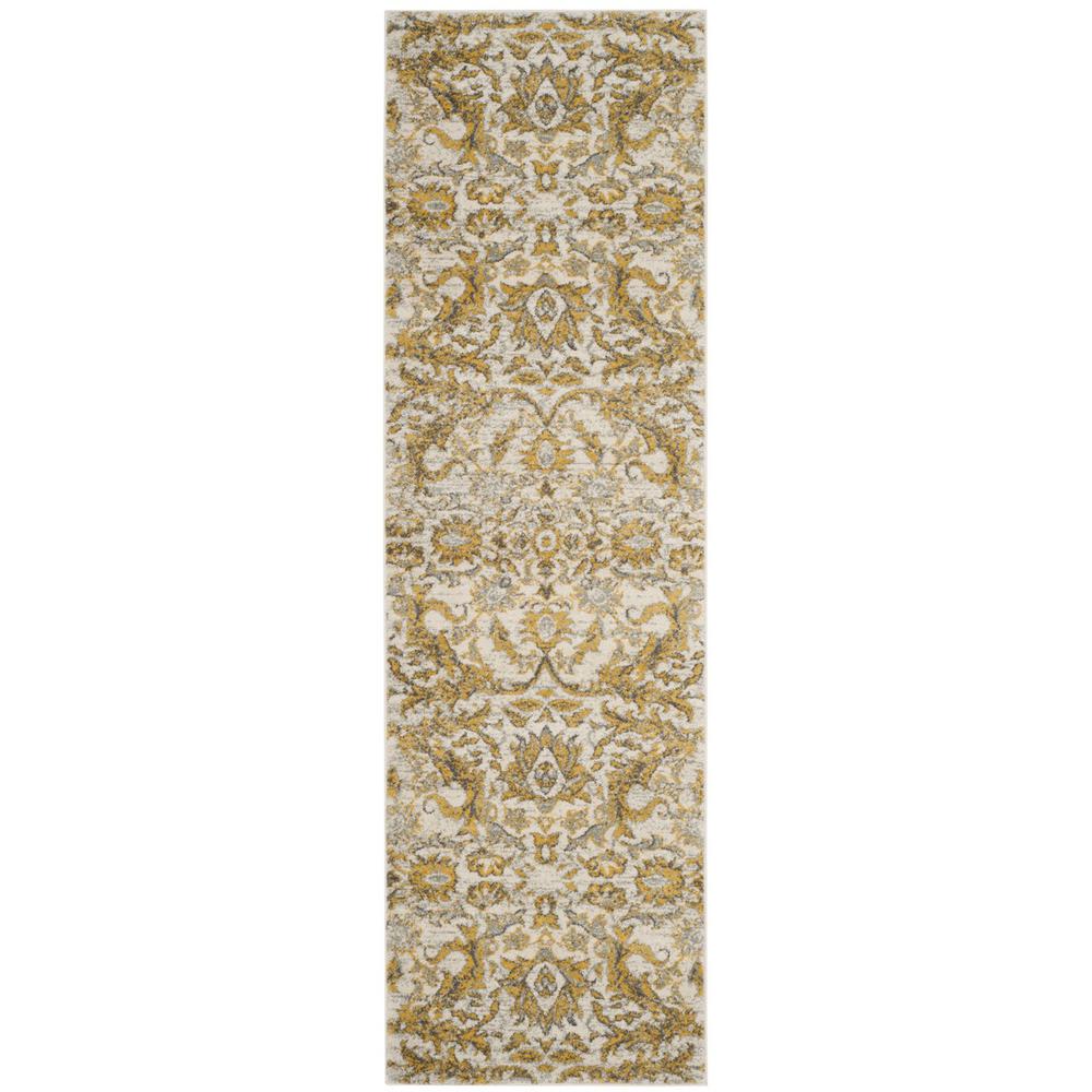 EVOKE, IVORY / GOLD, 2'-2" X 7', Area Rug, EVK238S-27