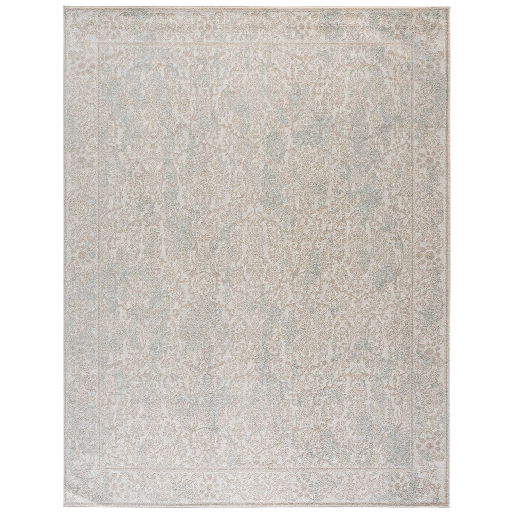 Evoke Distressed Damask Rug - Ivory - 6'-7" x 9'-0"