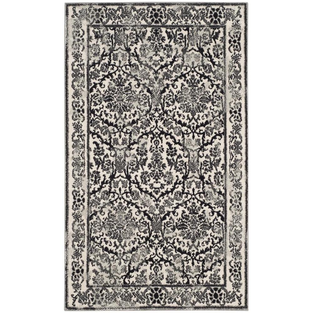 EVOKE, IVORY / GREY, 2'-2" X 4', Area Rug, EVK242D-24