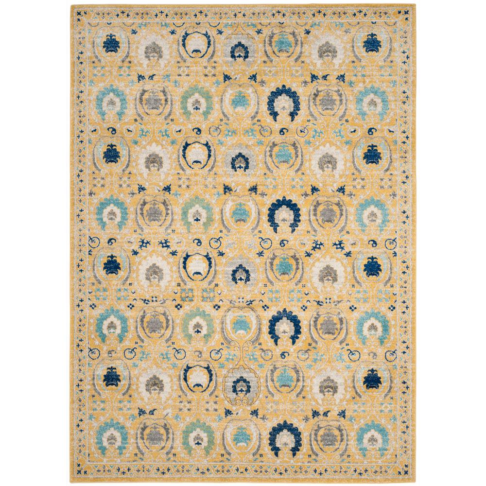 EVOKE, GOLD / IVORY, 6'-7" X 9', Area Rug, EVK251B-6
