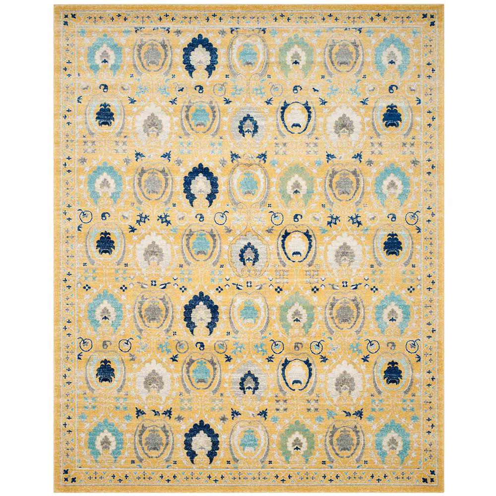 EVOKE, GOLD / IVORY, 8' X 10', Area Rug, EVK251B-8