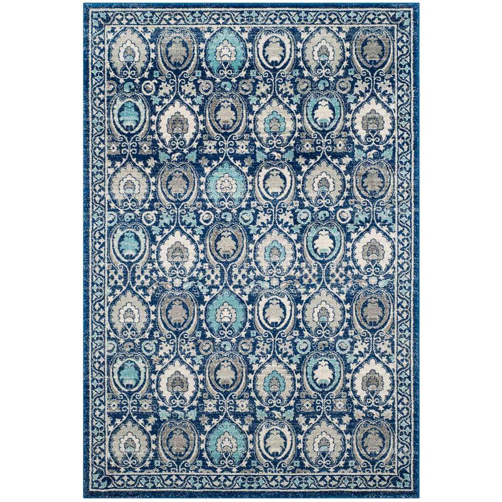 EVOKE, BLUE / IVORY, 10' X 14', Area Rug, EVK251C-10