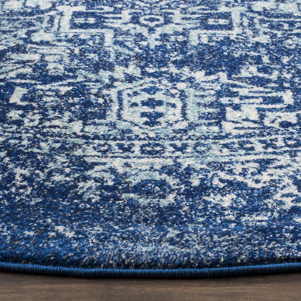 EVOKE, NAVY / IVORY, 3' X 3' Round, Area Rug, EVK256A-3R