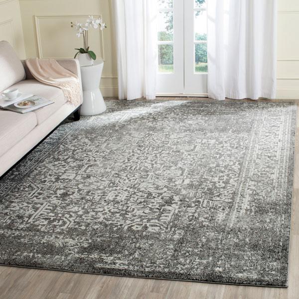 EVOKE, GREY / IVORY, 9' X 12', Area Rug, EVK256D-9