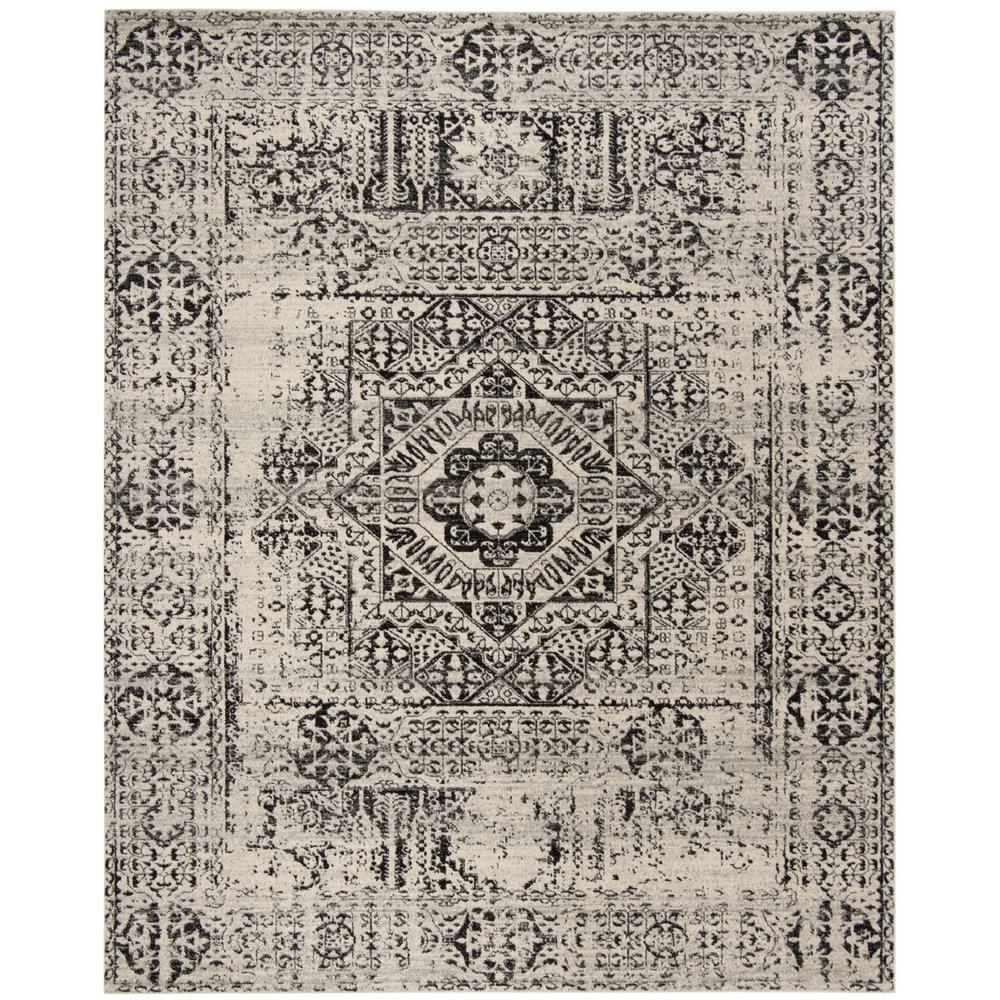 EVOKE, IVORY / BLACK, 11' X 15', Area Rug