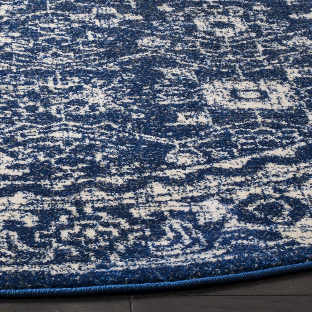 EVOKE, NAVY / IVORY, 3' X 3' Round, Area Rug, EVK270A-3R