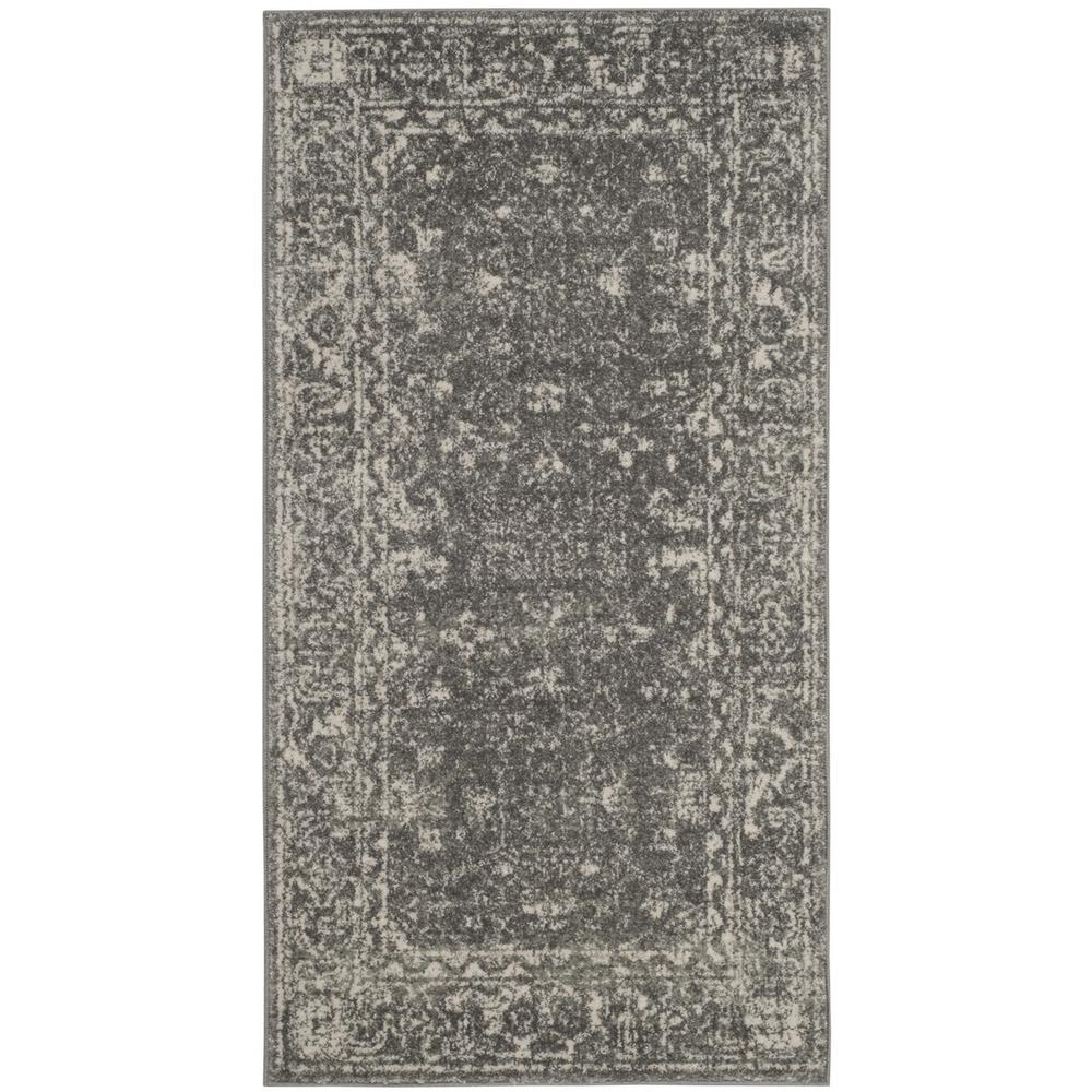 EVOKE, GREY / IVORY, 2'-2" X 4', Area Rug, EVK270S-24