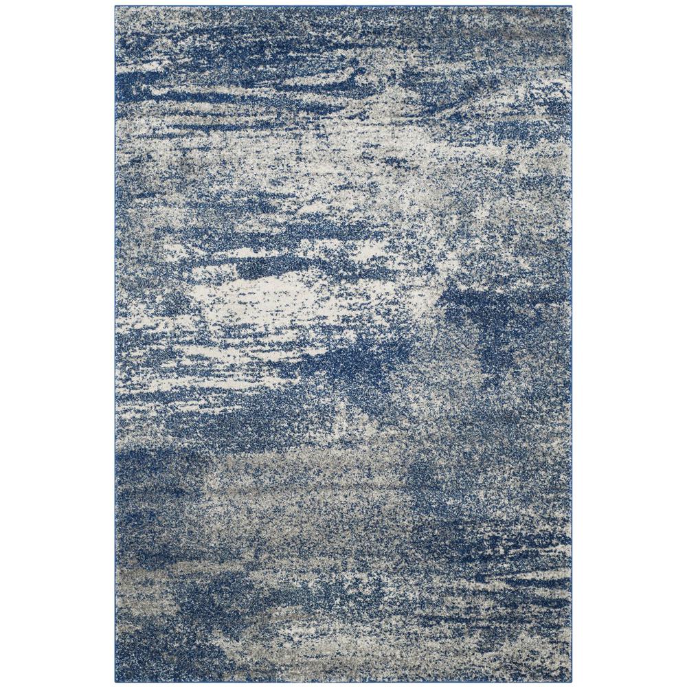 EVOKE, NAVY / IVORY, 5'-1" X 7'-6", Area Rug, EVK272A-5