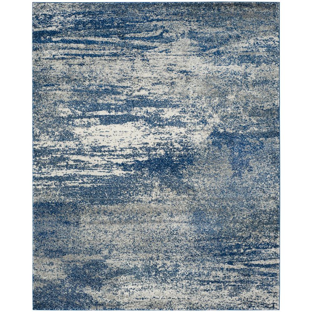 EVOKE, NAVY / IVORY, 8' X 10', Area Rug, EVK272A-8