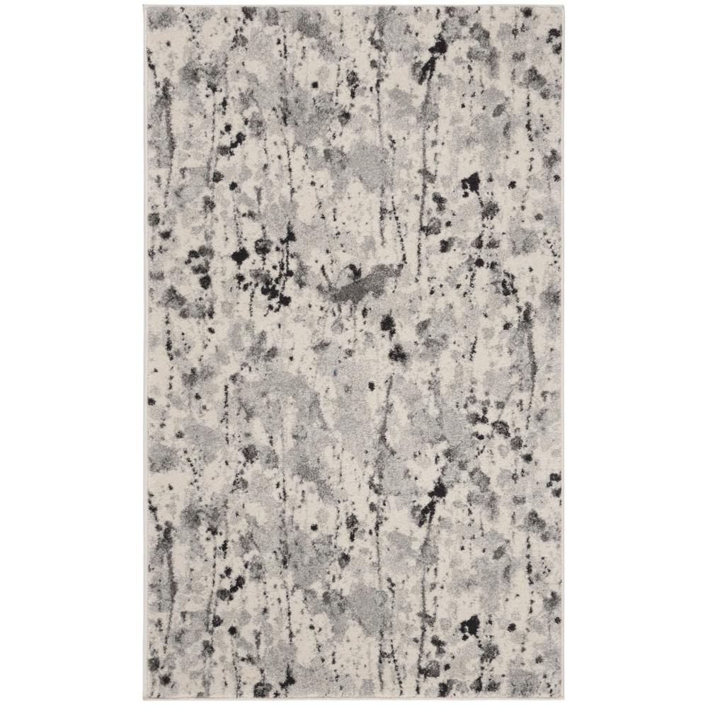 EVOKE, IVORY / GREY, 3' X 5', Area Rug, EVK284F-3