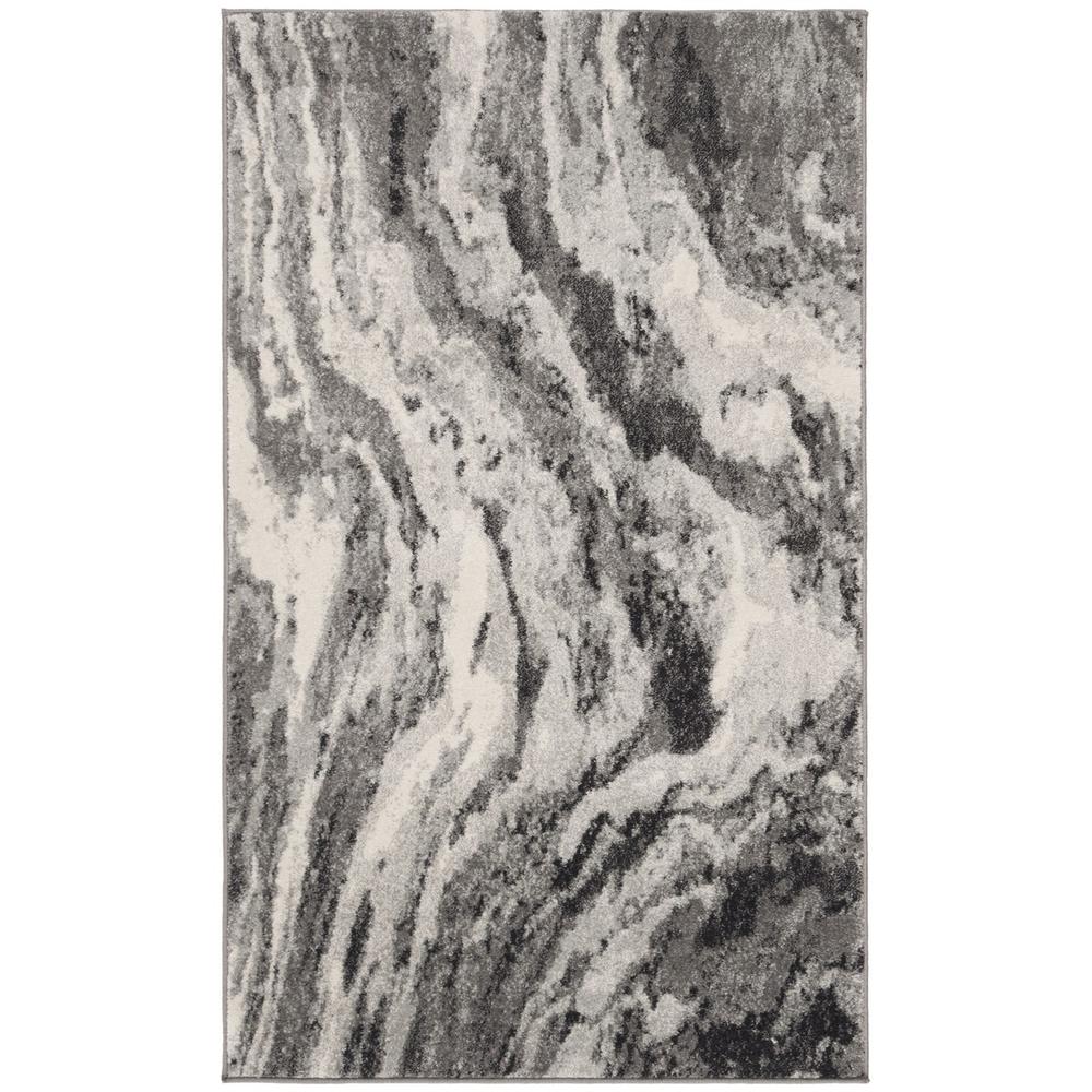 EVOKE, IVORY / GREY, 3' X 5', Area Rug, EVK285F-3