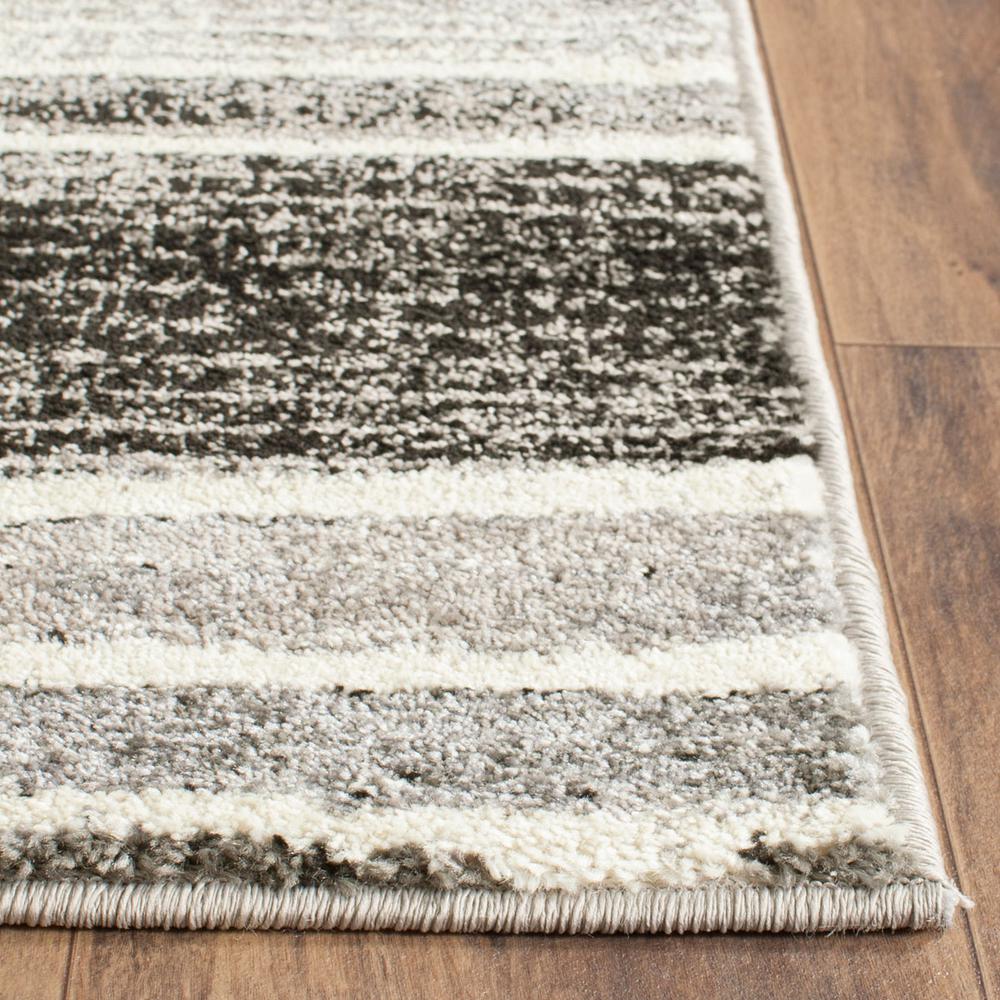 EVOKE, CREAM / DARK GREY, 4' X 6', Area Rug, EVK492C-4