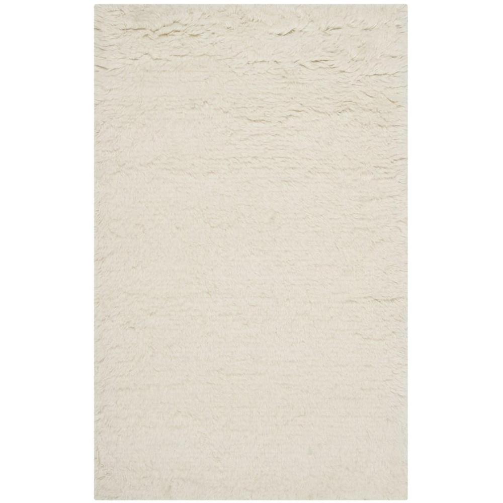 FLOKATI, IVORY, 2'-6" X 4', Area Rug