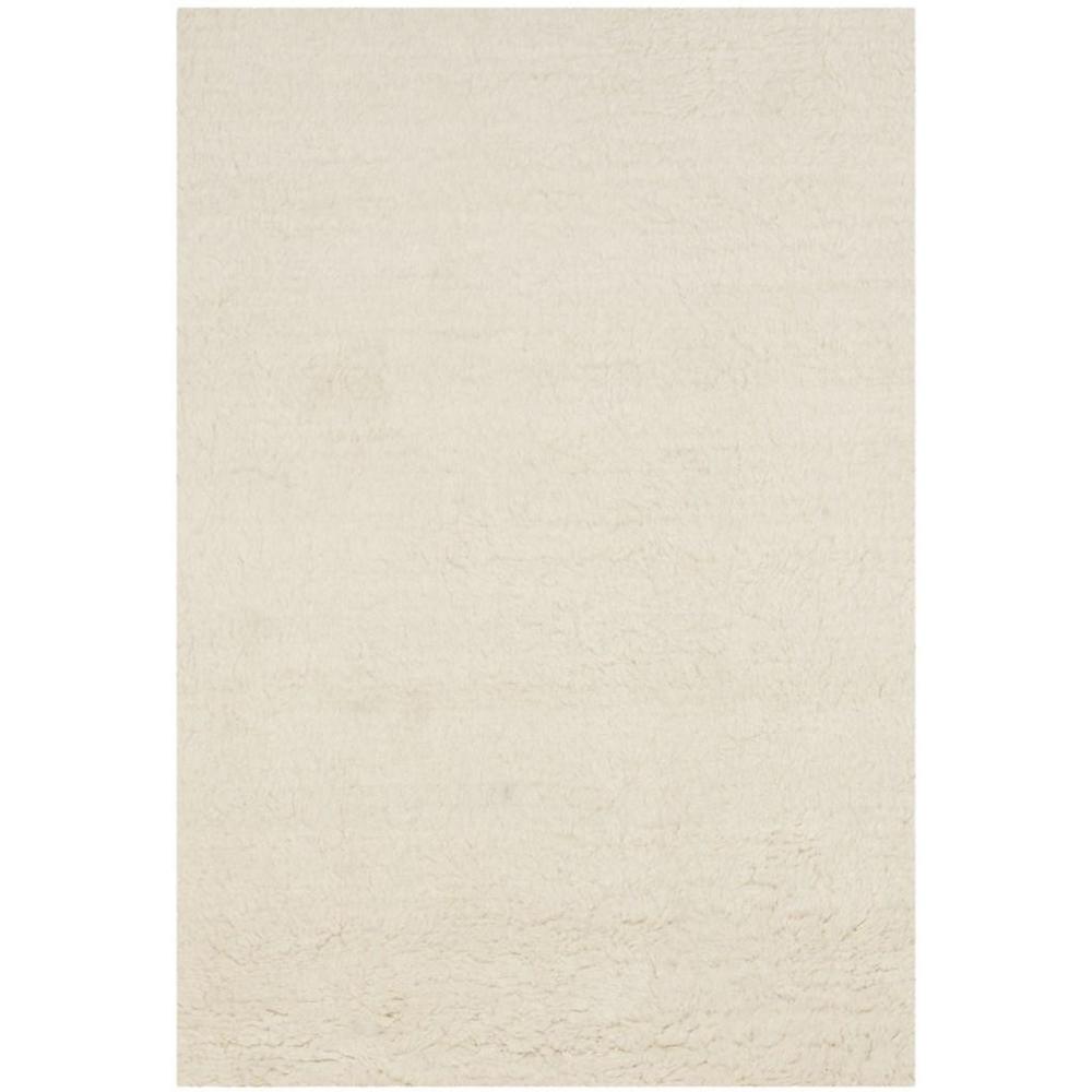 FLOKATI, IVORY, 5' X 8', Area Rug
