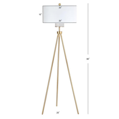 Enrica 66-Inch H Floor Lamp, Brass/Gold