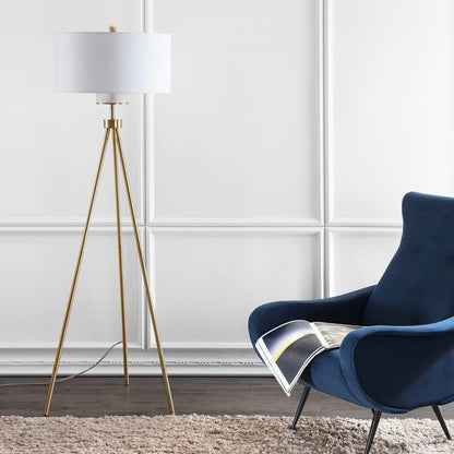 Enrica 66-Inch H Floor Lamp, Brass/Gold