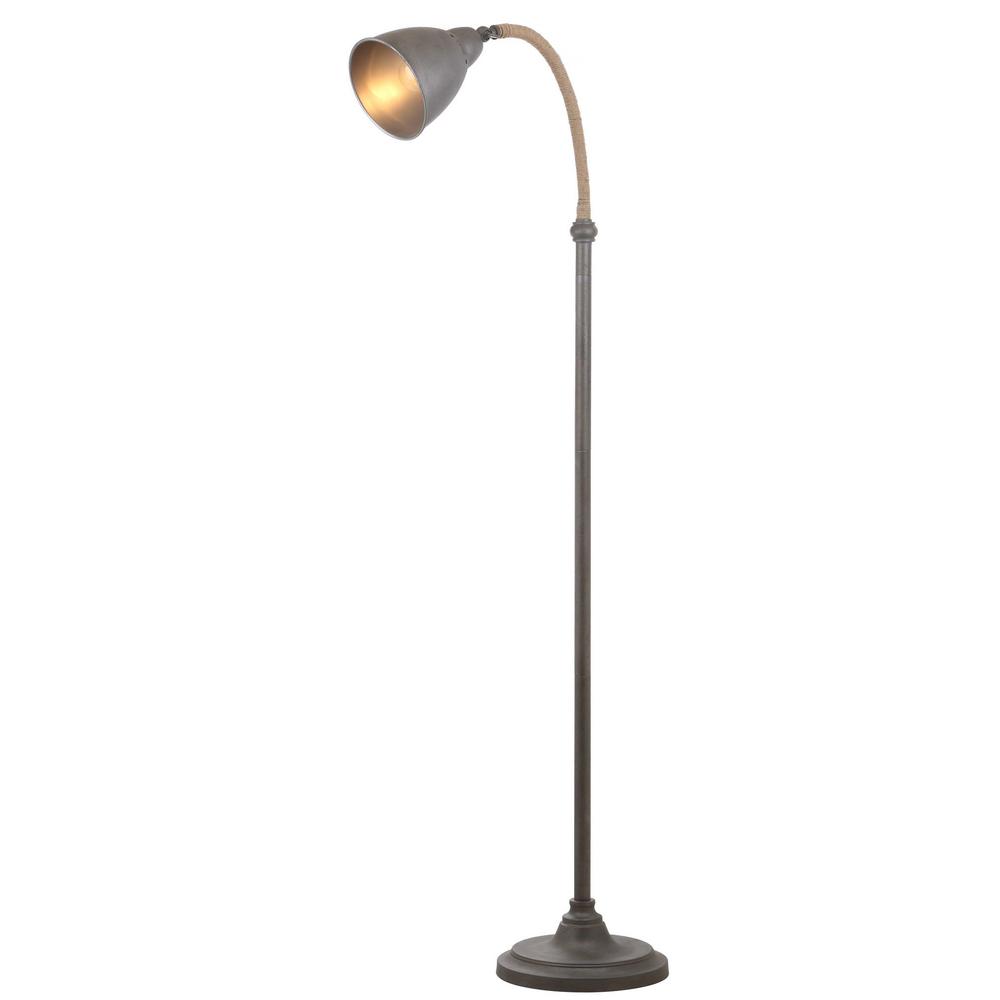 Naldo 60-Inch H Floor Lamp, Dark Grey