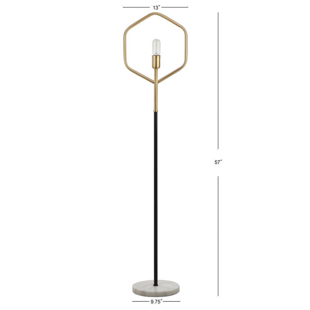 Mave Floor Lamp, Gold/Black