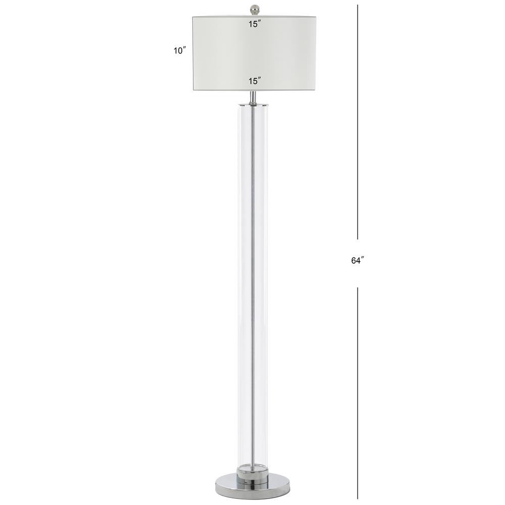 Lovato 64-Inch H Floor Lamp, Clear