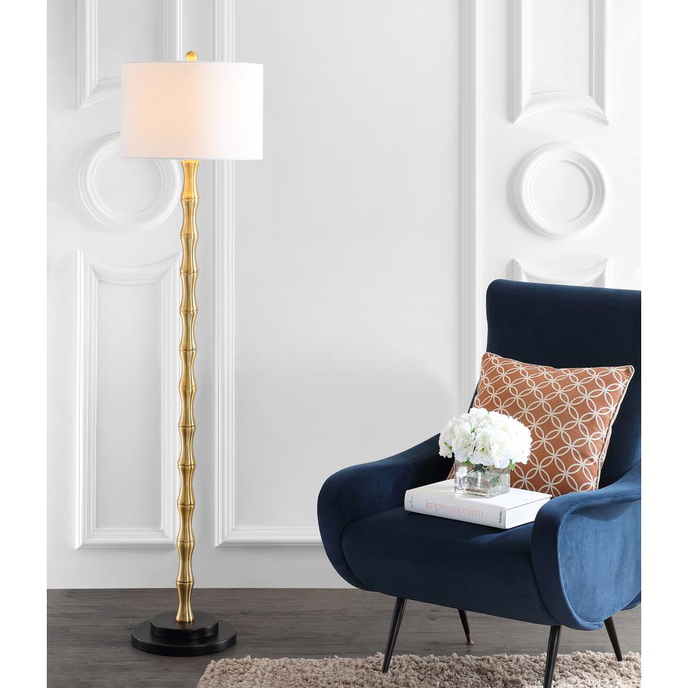 Kolten Floor Lamp, Antique Brass