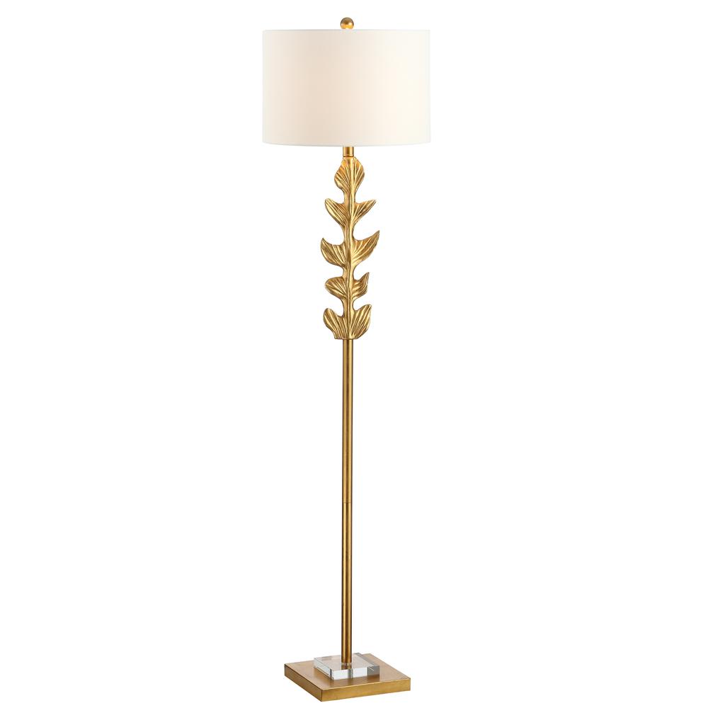 Georgiana Floor Lamp, Gold Leaf