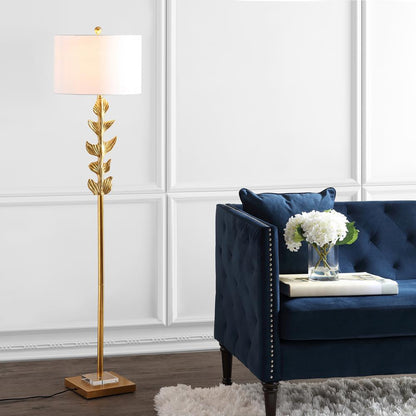 Georgiana Floor Lamp, Gold Leaf
