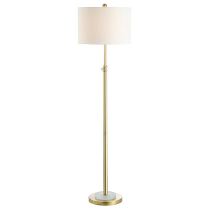 Pierson Floor Lamp, Brass Gold/Frost White