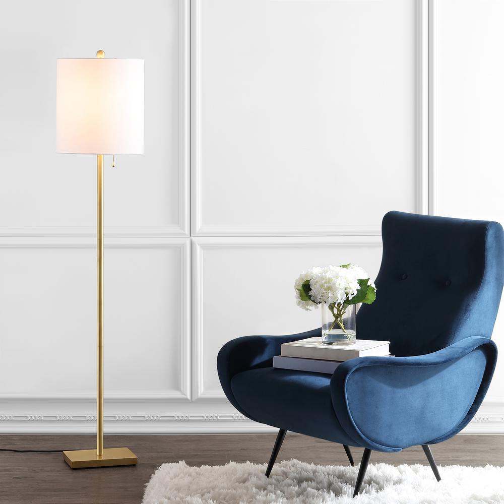 Octavius Floor Lamp, Brass Gold