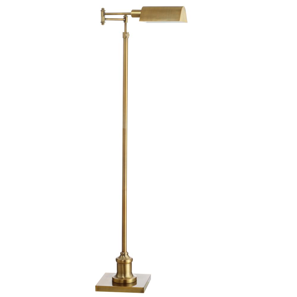 Briggs Floor Lamp, Brass Gold