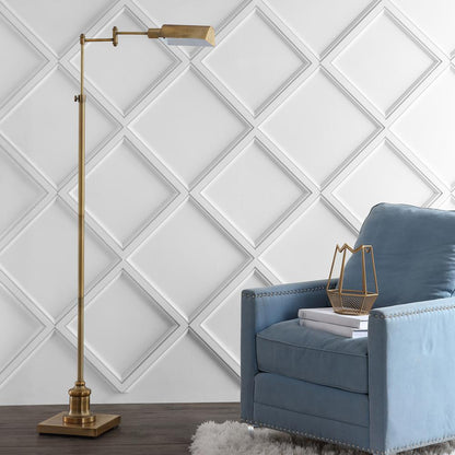 Briggs Floor Lamp, Brass Gold