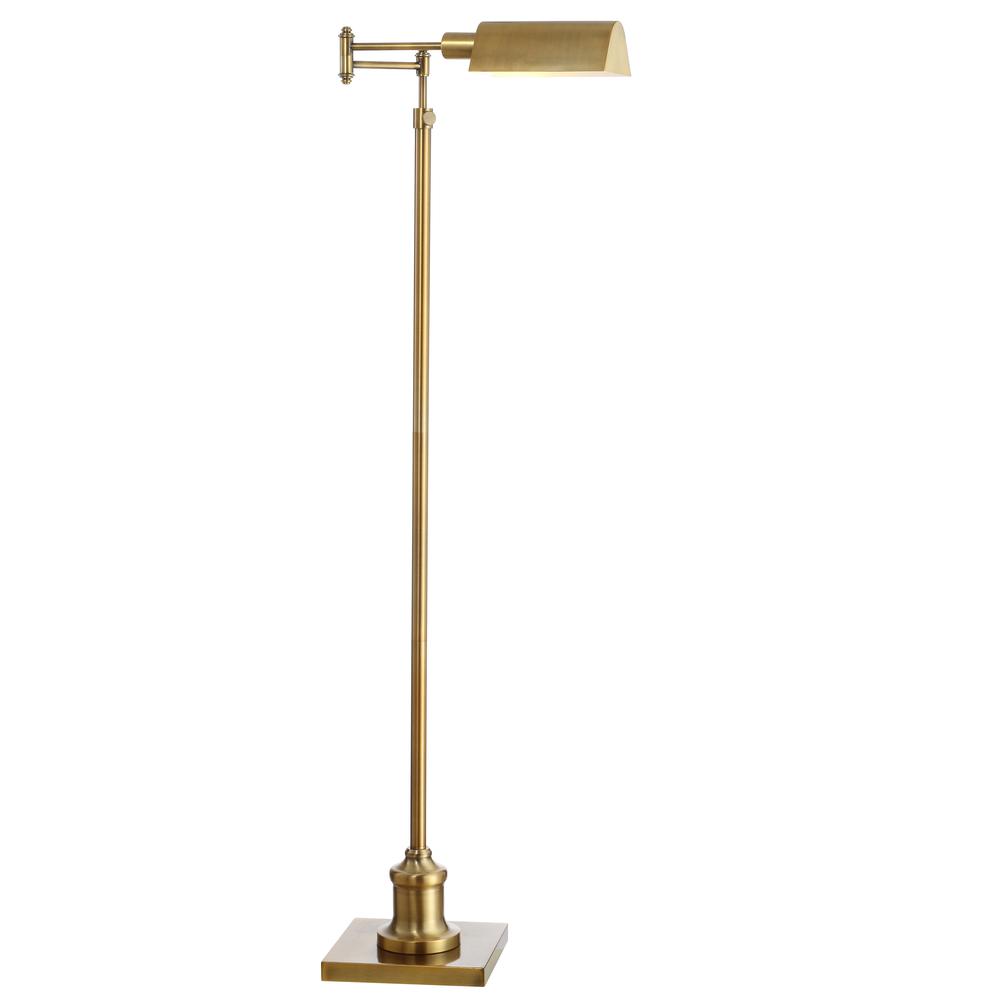 Briggs Floor Lamp, Brass Gold