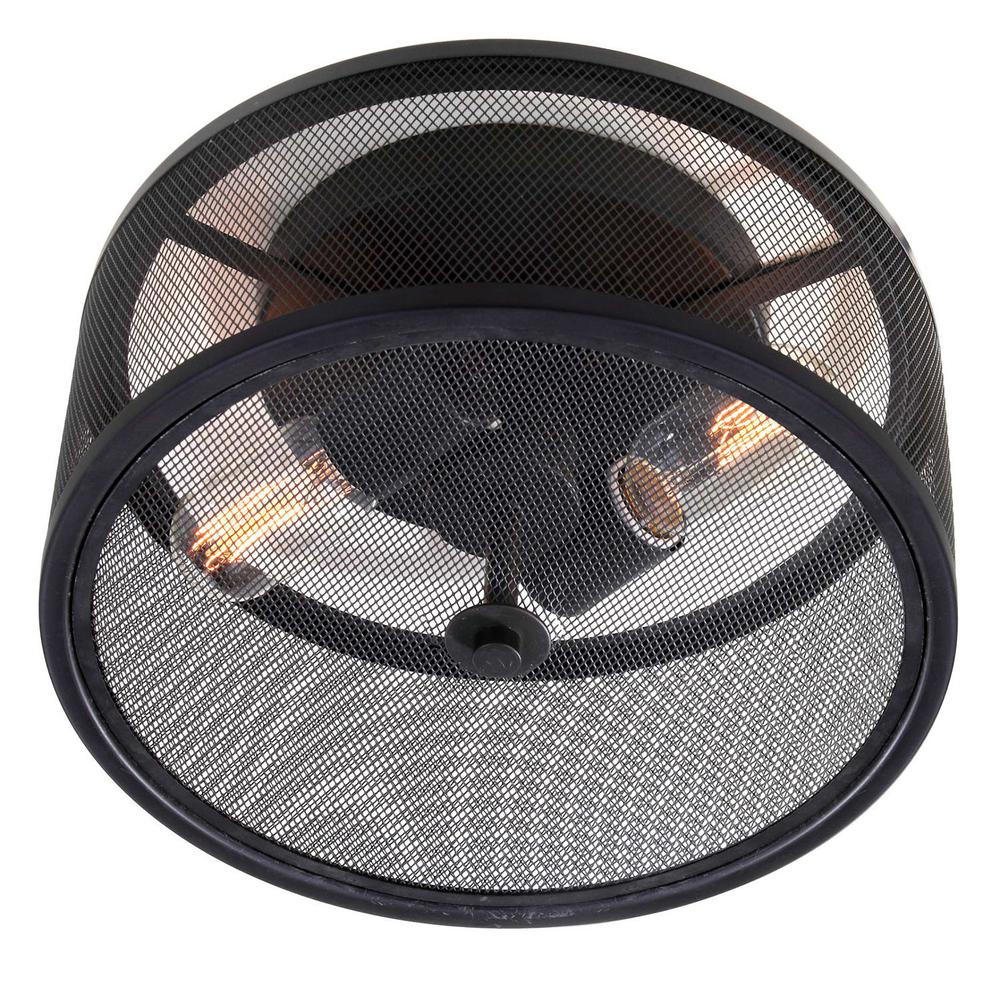 Albina Flush Mount, Black