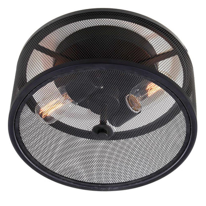 Albina Flush Mount, Black
