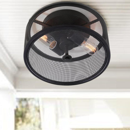Albina Flush Mount, Black