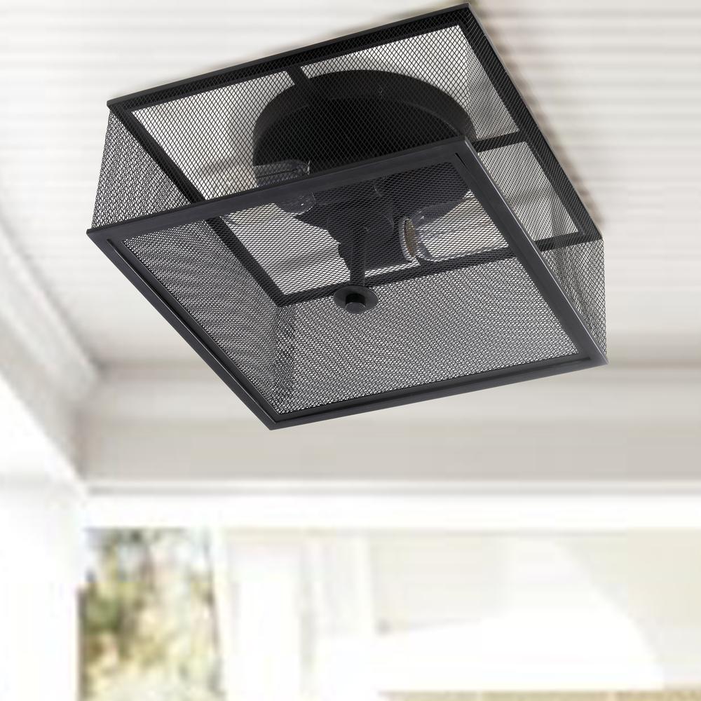 Hagan Flush Mount, Black