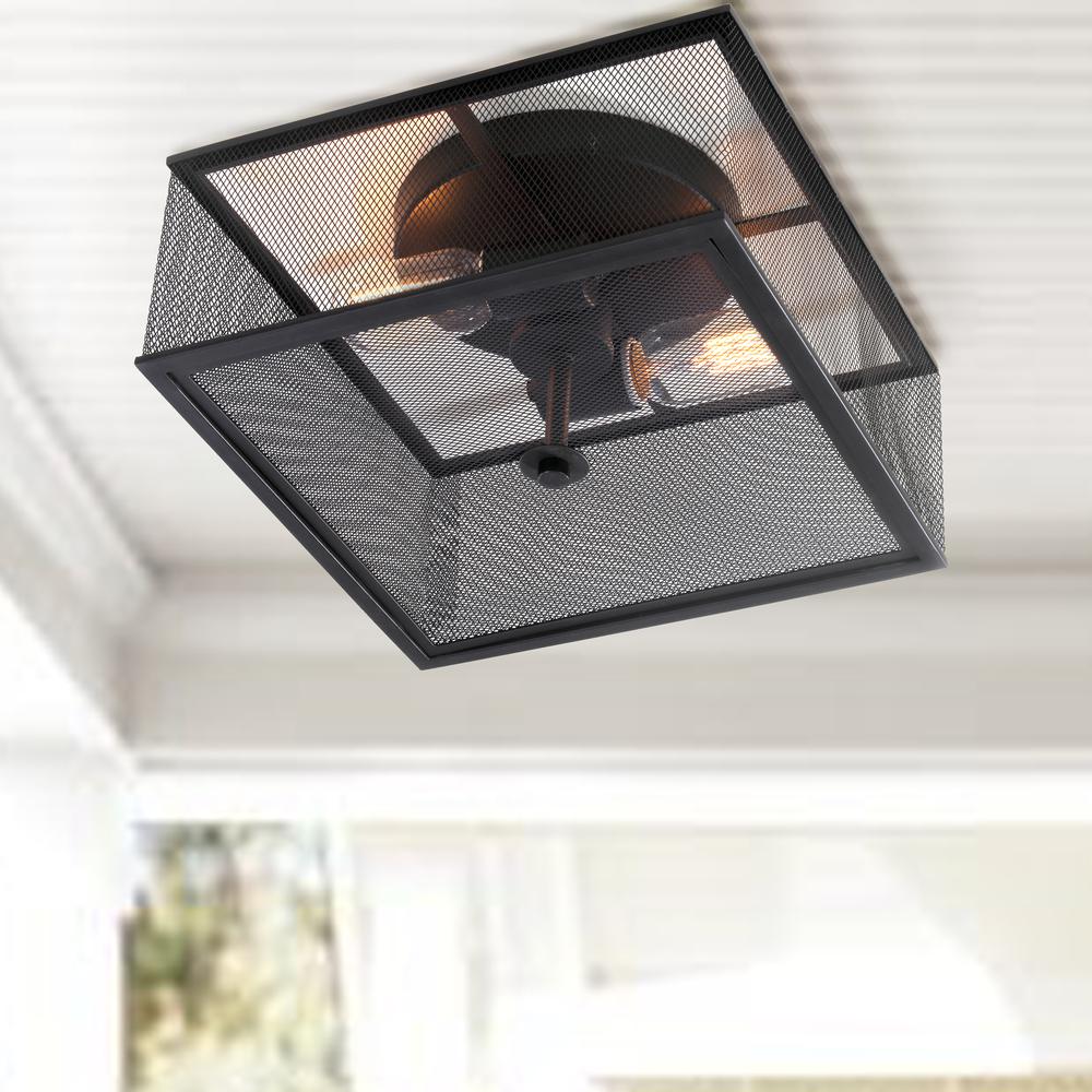 Hagan Flush Mount, Black