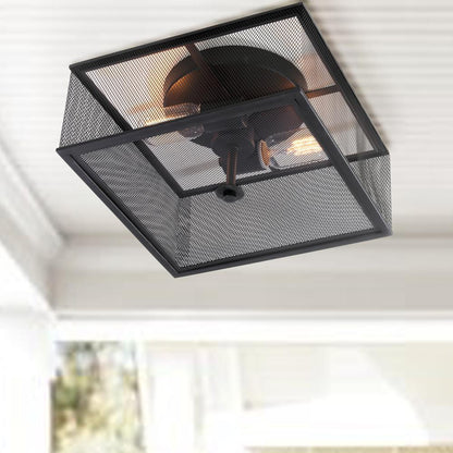 Hagan Flush Mount, Black